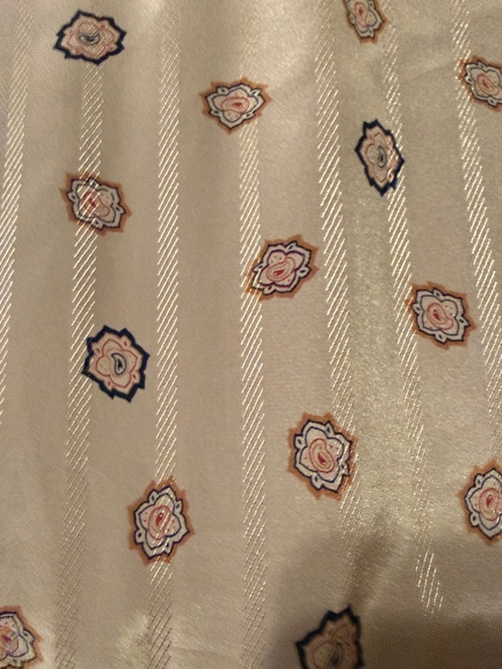 Women’s Vintage Brown Long-Sleeve Mock Neck Blouse - Picture 3 of 6